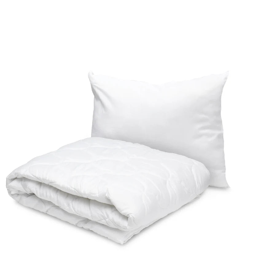 Set Eco Pilota Alba 140x200+1 Perne Alba 50x70