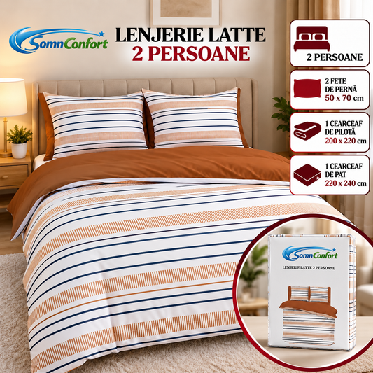 Lenjerie de pat LATTE