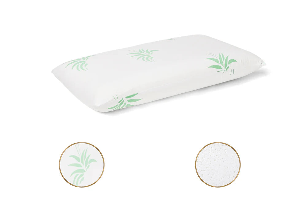 SET PILOTA ALOE VERA 200X200 + 2 PERNE SPUMA DE MEMORIE
