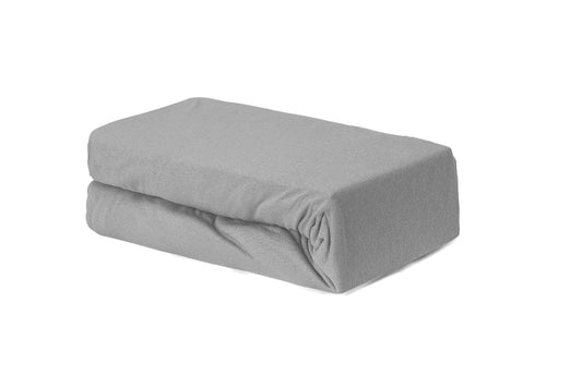 Cearceaf cu elastic din bumbac organic - Gri