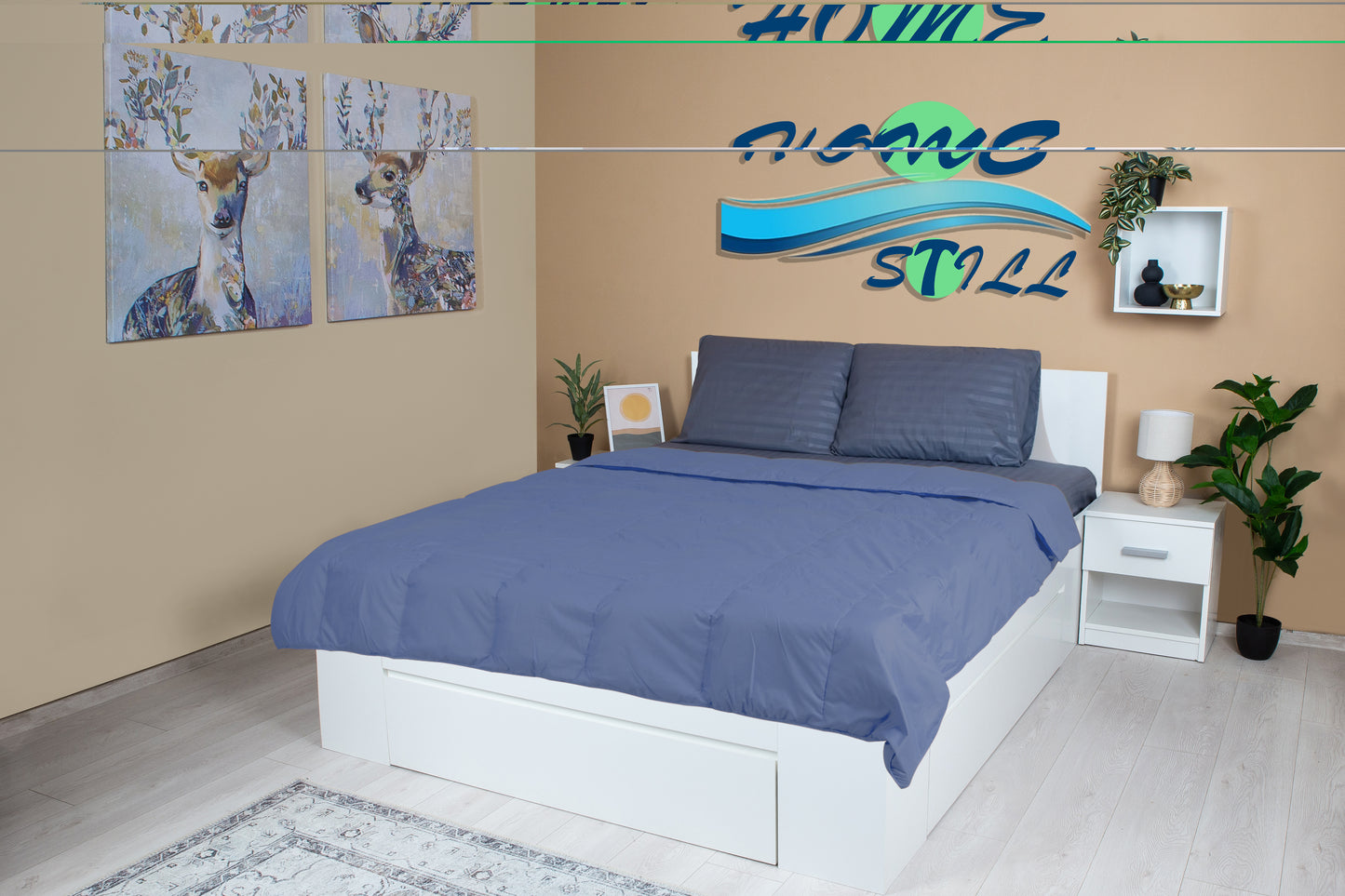 Lenjerie damasc microsatinat 2 persoane color