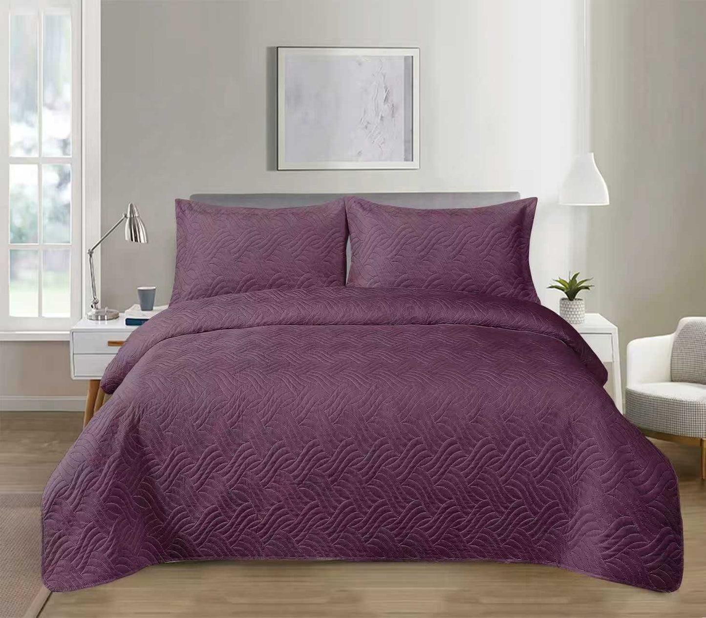 Cuvertura de Pat Velvet 220/240 + 2 Fete de Perna 50x70