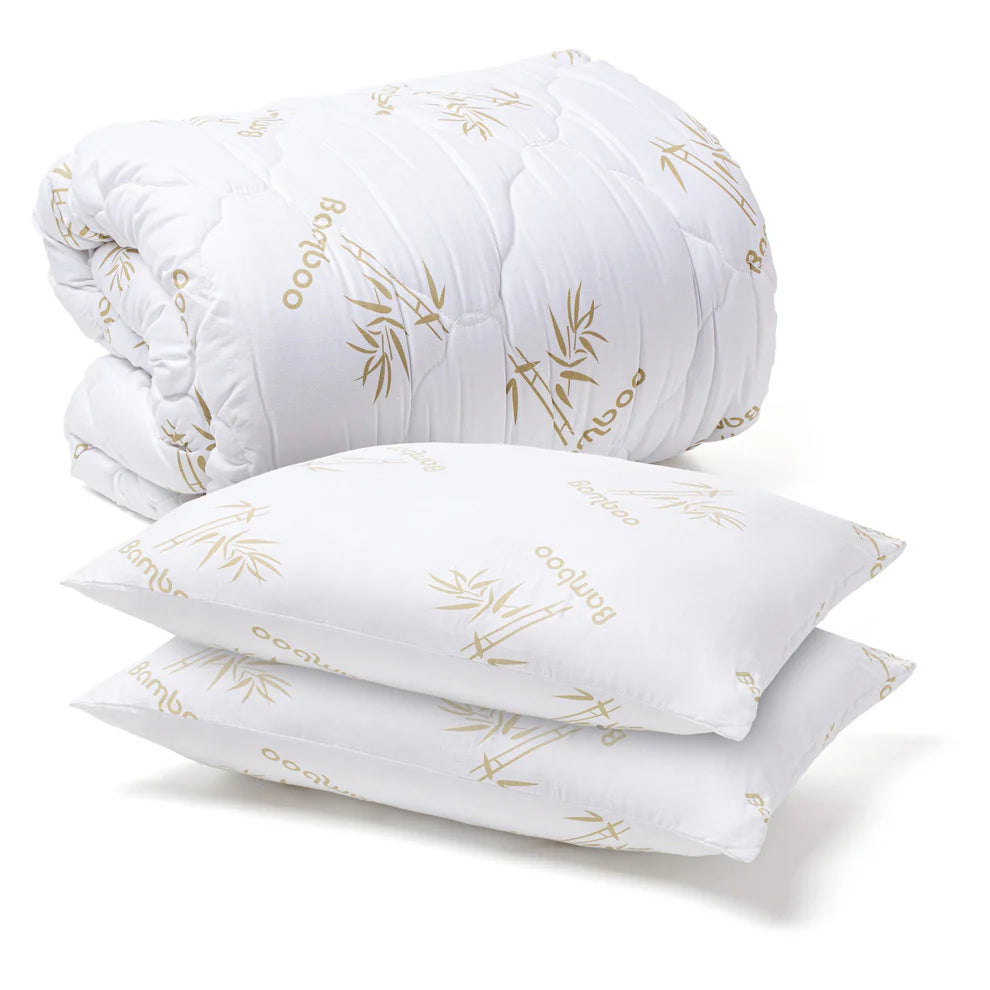 Pilota  Bamboo 200x220+2 Perne Bambus 50x70