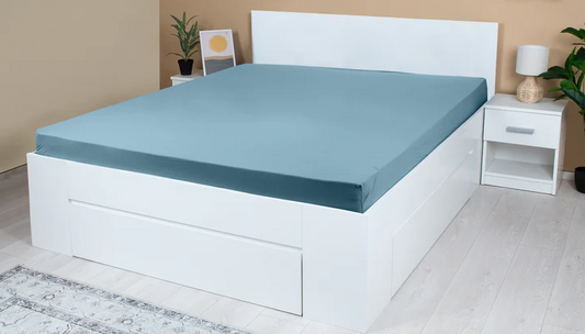 Cearceaf cu elastic din bumbac organic -Bej