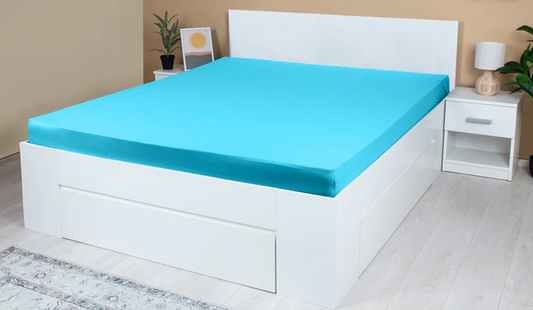 Cearceaf cu Elastic Jersey - Albastru