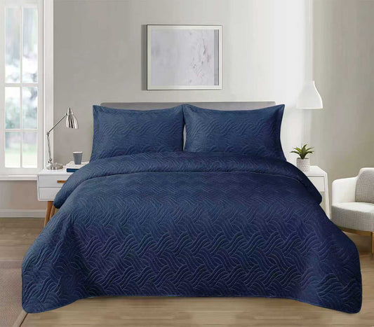 Cuvertura de Pat Velvet 220/240 + 2 Fete de Perna 50x70