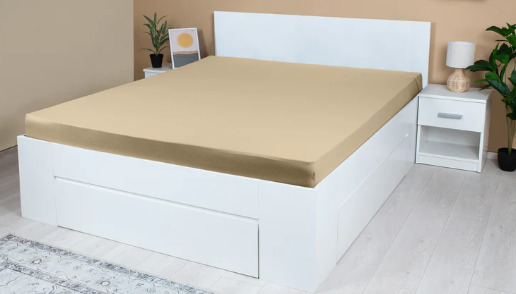 Cearceaf cu Elastic Jersey - Maro