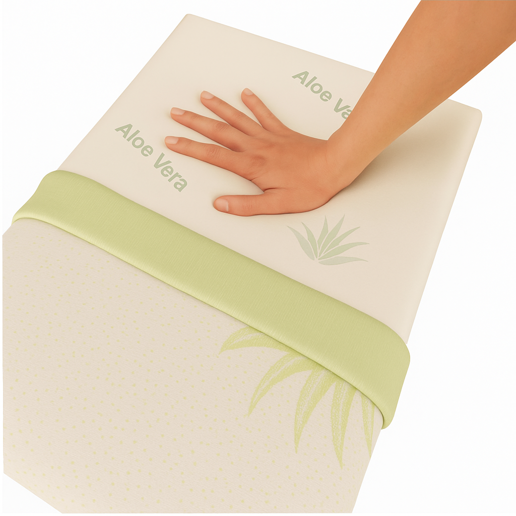 PERNA CERVICALA CU SPUMA DE MEMORIE - ALOE VERA