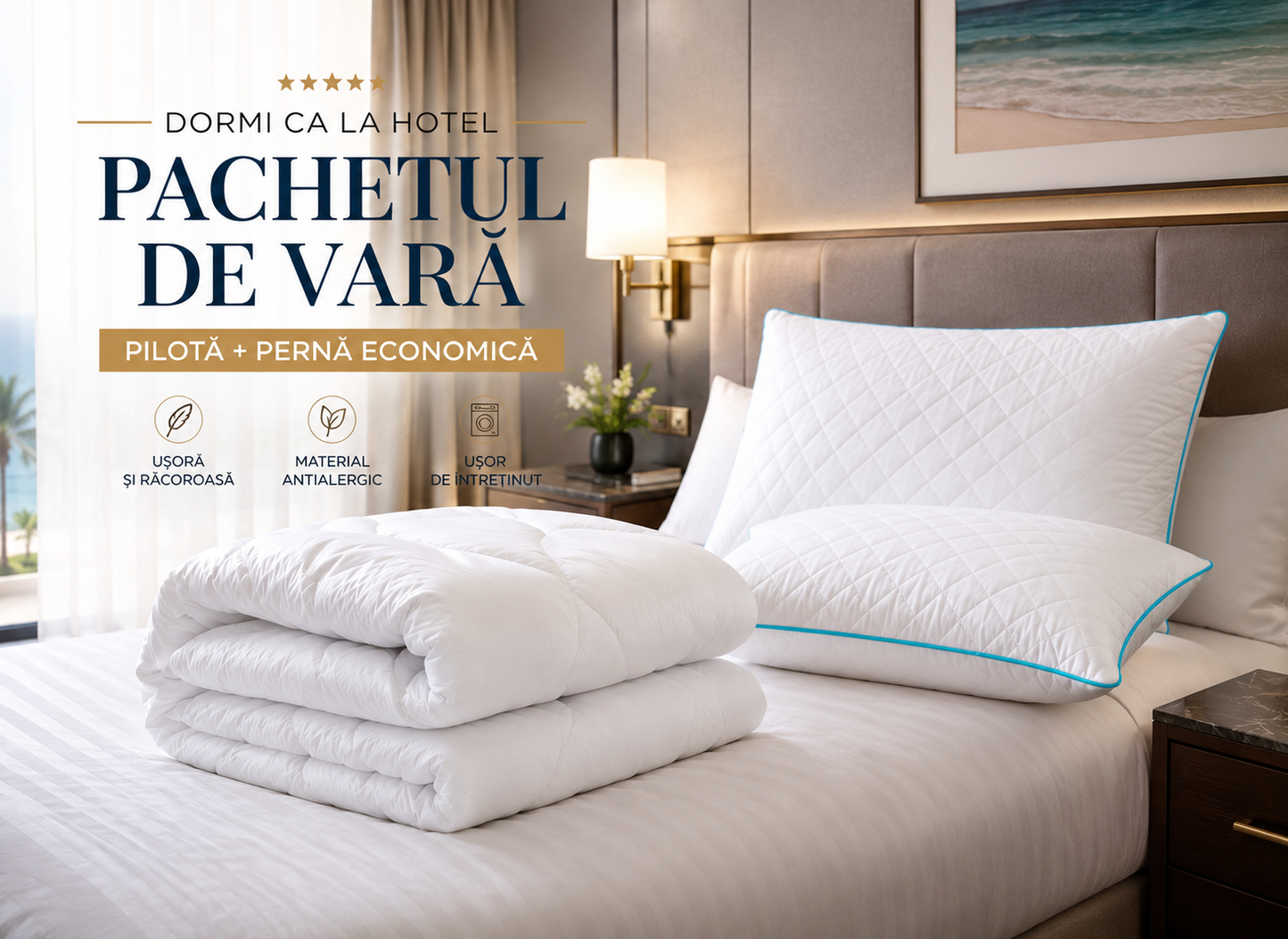 Pilota de vara + Perne Economice Premium
