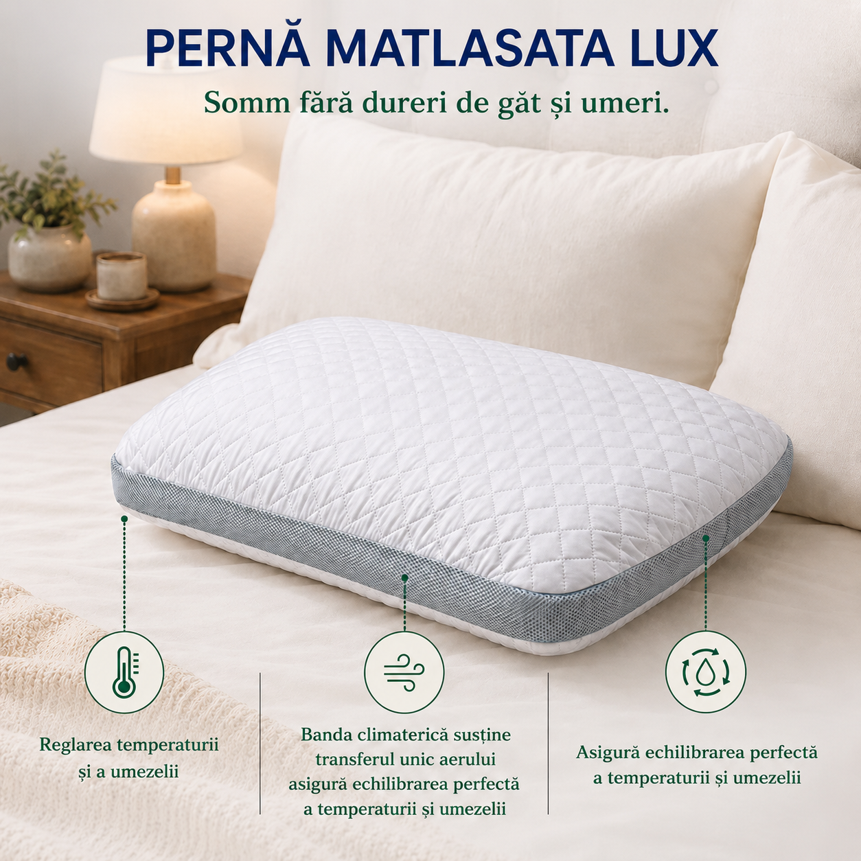 Perna Matlasata Lux tip Ortopedic