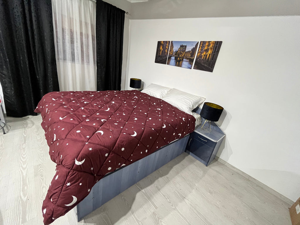 Pilotă de iarnă matlasată "Luna și Stele"