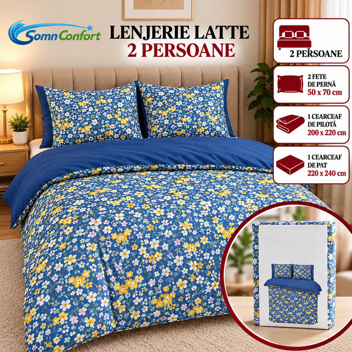 Lenjerie de pat LATTE