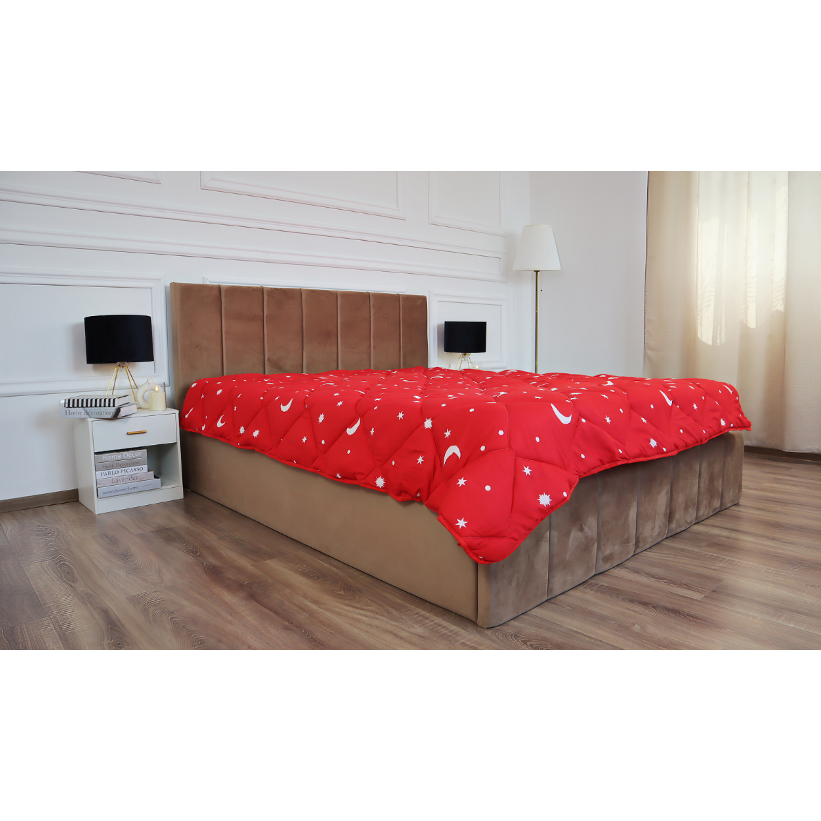 Pilotă de iarnă matlasată "Luna și Stele"