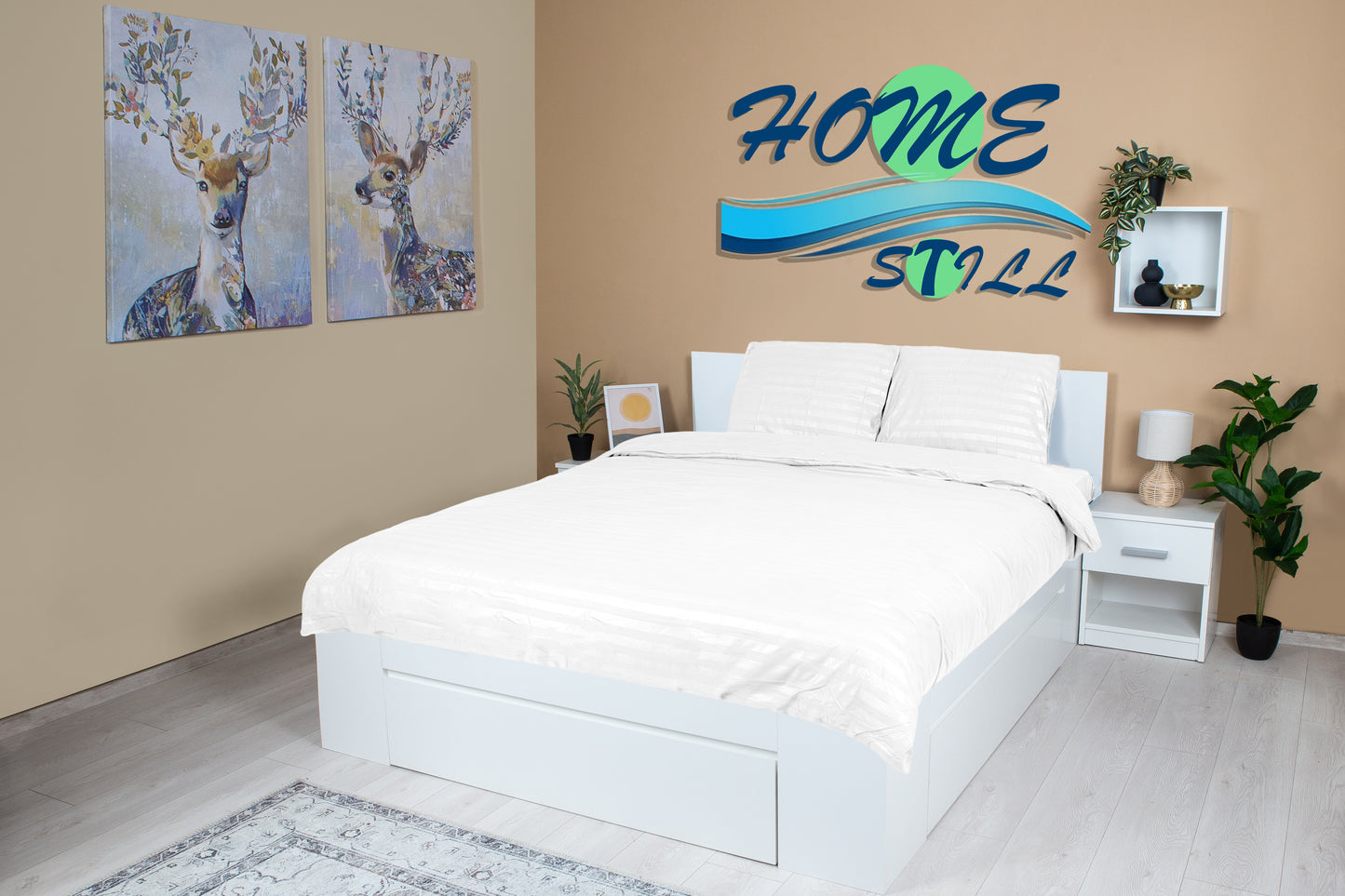 Lenjerie damasc microsatinat 2 persoane color