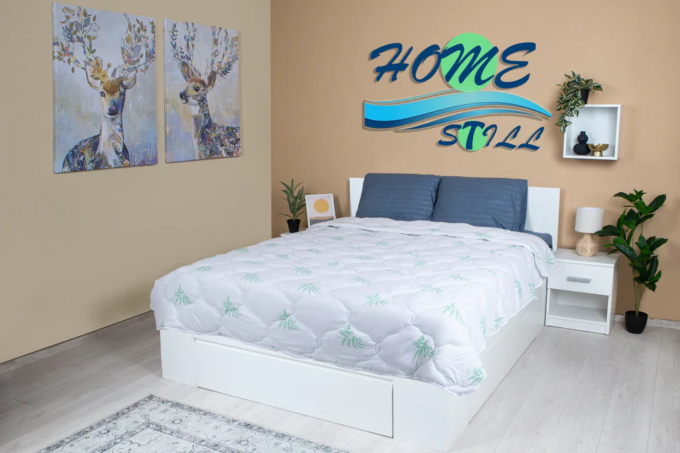 SET PILOTA ALOE VERA 200X200 + 2 PERNE SPUMA DE MEMORIE