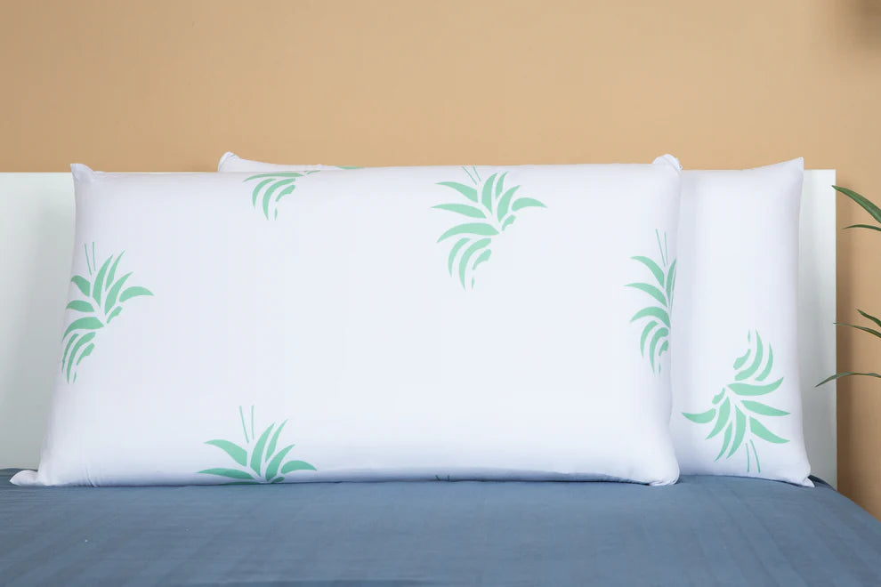 SET PILOTA ALOE VERA 200X200 + 2 PERNE SPUMA DE MEMORIE