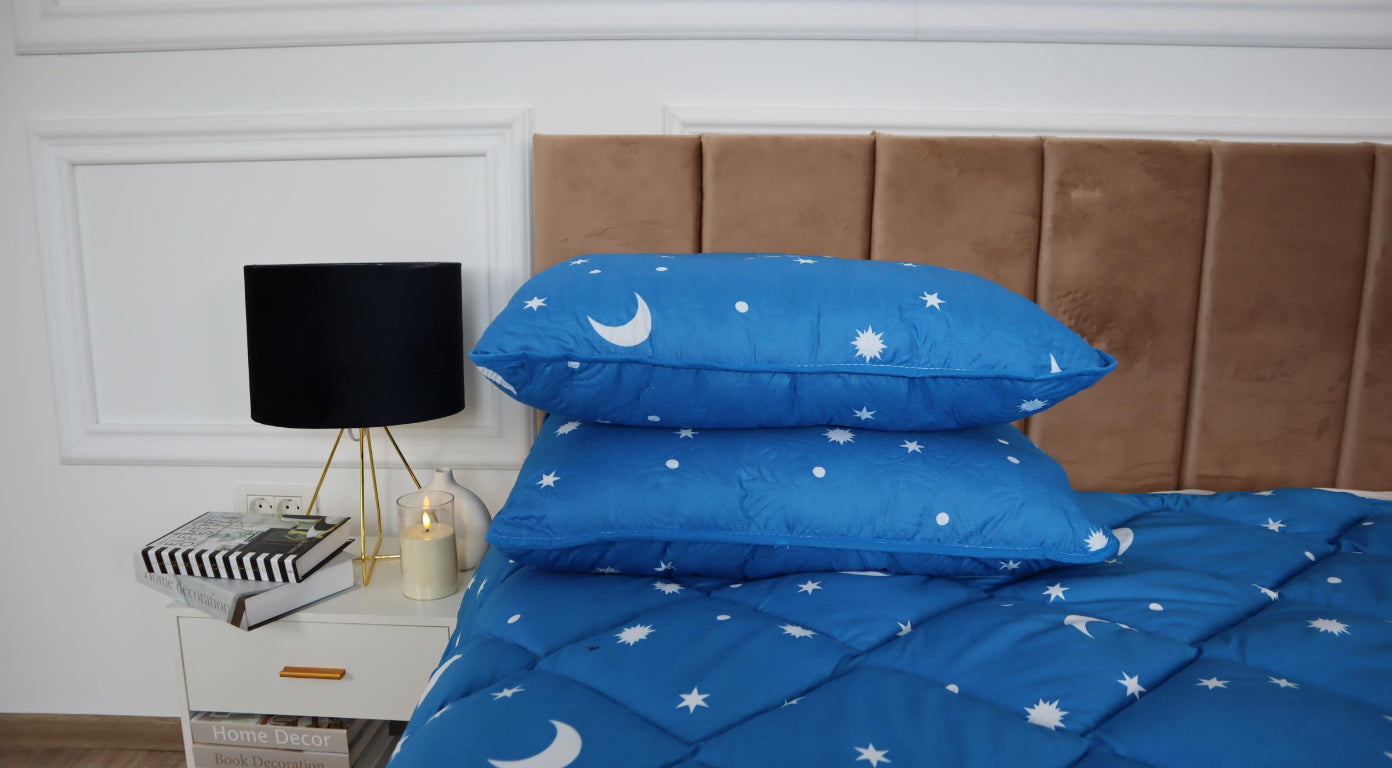 Pernă matlasată "Luna și Stele"