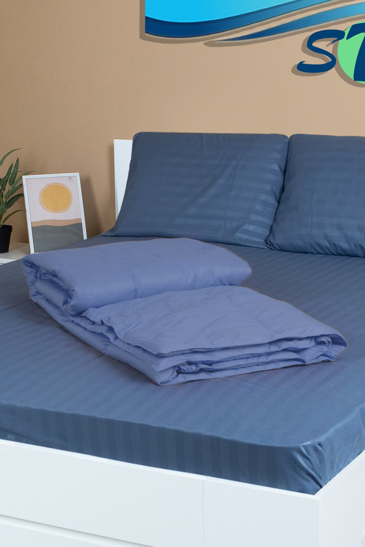 Lenjerie damasc microsatinat 2 persoane color